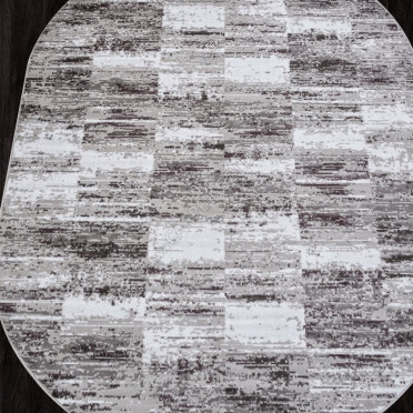 Ковер F394 - GRAY - Овал - коллекция SILVER