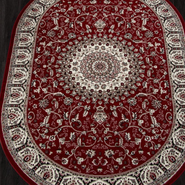 Ковер D409 - RED - Овал - коллекция GAVANA