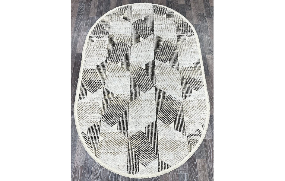 Ковер с ромбами Gordion 16164_1 овал