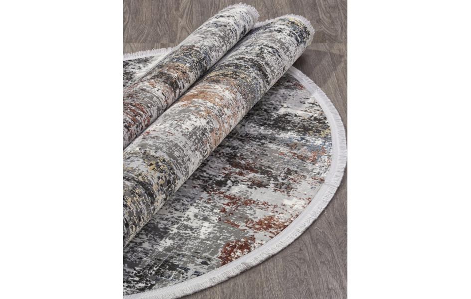 Ковер SI021M - MULTI / GREY - Овал - коллекция LISSABON