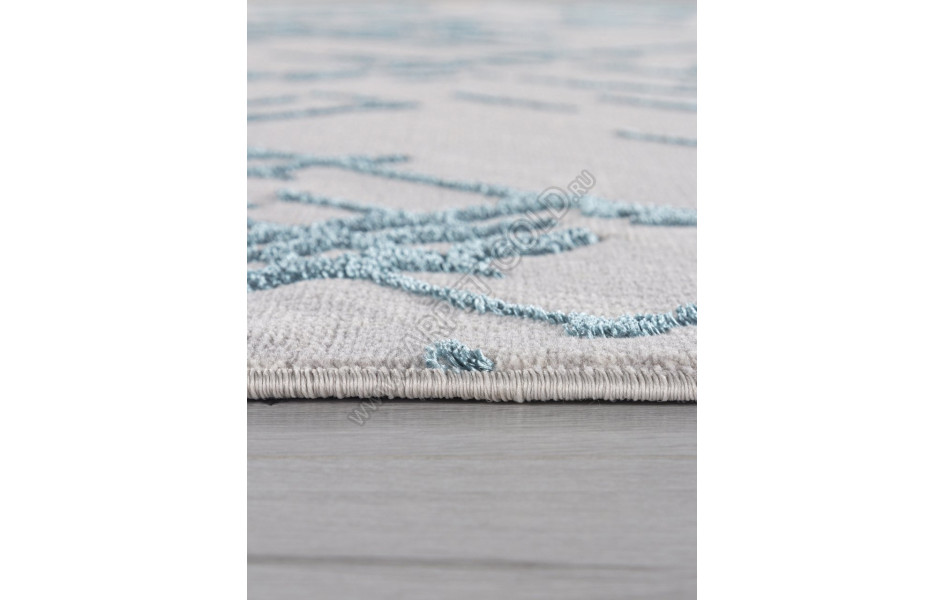 Ковер F164 - GRAY-D.BLUE - Овал - коллекция LIMAN